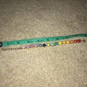 Bright Rainbow Crystal Bracelet